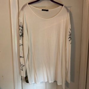 Boohoo white long sleeve